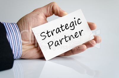 Strategic partner text concept