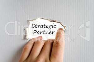 Strategic partner text concept