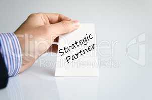 Strategic partner text concept