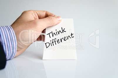 Think different text concept