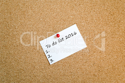 Sticky Note concept to do list 2016