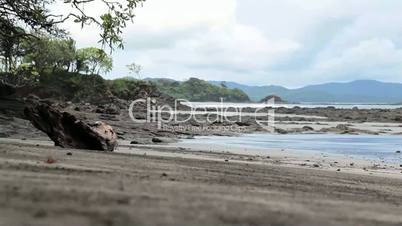 Time Lapse deserted beach, menschenleerer Strand, Santa Catalina, Panama