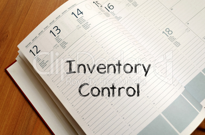 Inventory control write on notebook