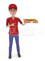 boy with a pizza