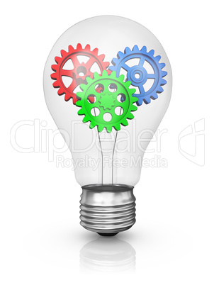 lamp with color gears