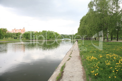 spring in city park