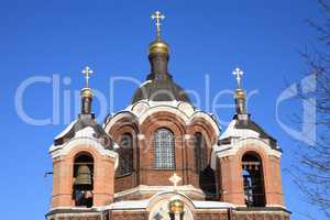 church in the winter daytime