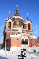 church in the winter daytime