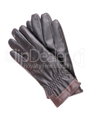 Leather Gloves Isolated