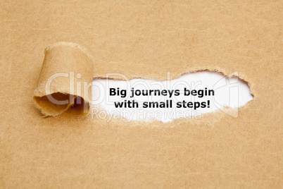 Big journeys begin with small steps