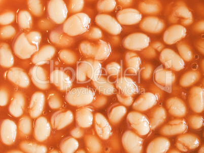 Retro looking Baked beans