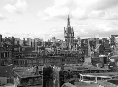 Black and white Glasgow picture