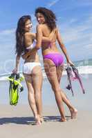 Beautiful Bikini Women Girls At Beach