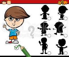 shadows task cartoon for children