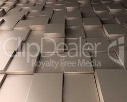 Aluminum cubes background