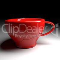 Red coffee cup