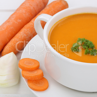 Gesunde Ernährung Karottensuppe Möhrensuppe Karotten Möhren S