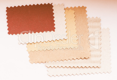 Paper swatch vintage