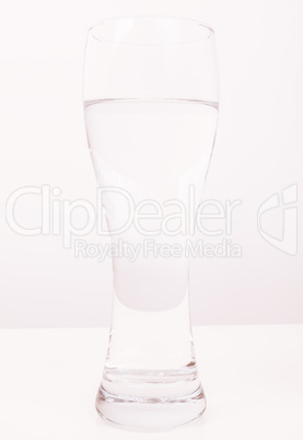 Glass of water vintage