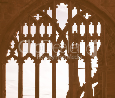 Ancient gothic window vintage