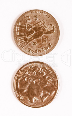Greek coin vintage