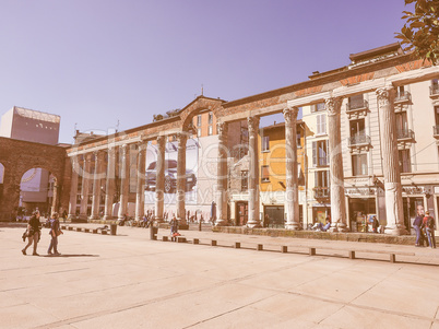 Retro looking Colonne di San Lorenzo Milan