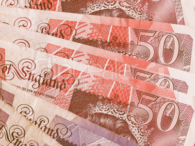 Pound notes vintage