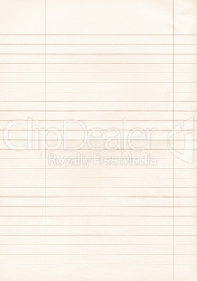 Blank paper vintage