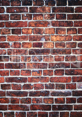 Brick wall background. Free space for your ideas