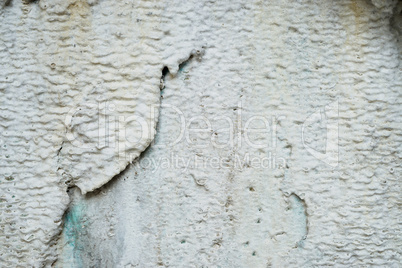 Limescale,white mineral deposit on the wall