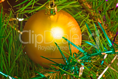 .Beautiful decorations for the Christmas tree