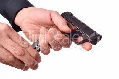 Loading a handgun