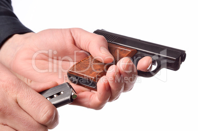 Loading a handgun