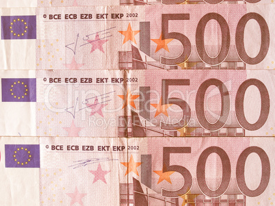 Euro note vintage