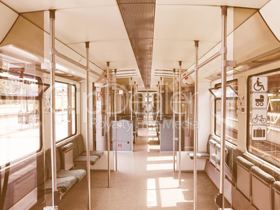 Train interior vintage
