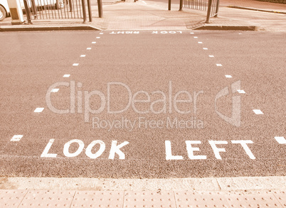 Look left vintage