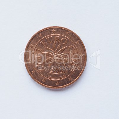 Austrian 2 cent coin