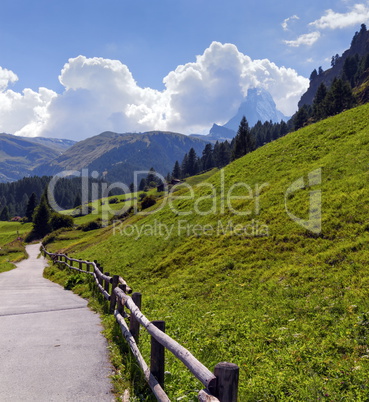 Way to Matterhorn, Switzerland