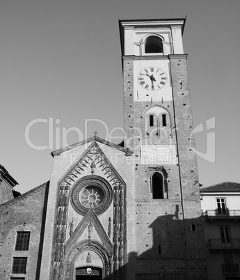 Black and white Duomo di Chivasso