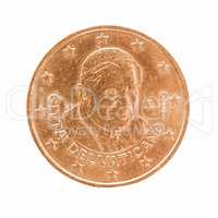Twenty Euro cent coin vintage