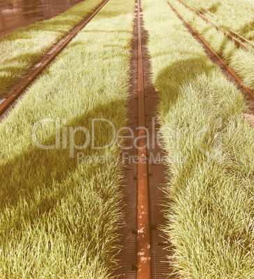 Railway track vintage