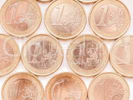 Euro coins vintage