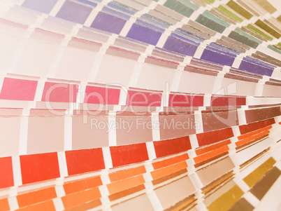 Color table vintage Color table vintage