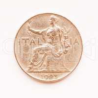 Old Italian coin vintage