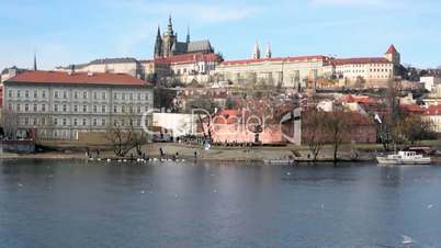 Hradcany (Prague Castle with Vltava river)