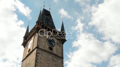 Astronomical Clock: Tower with blue sky