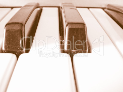 Music keyboard vintage