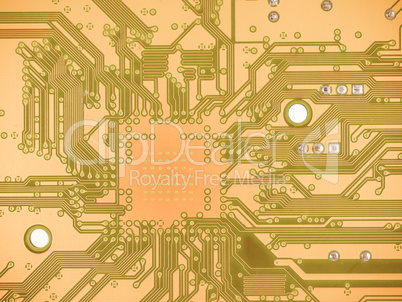 Printed circuit background vintage