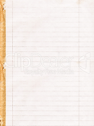 Blank paper vintage