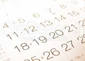 Calendar vintage